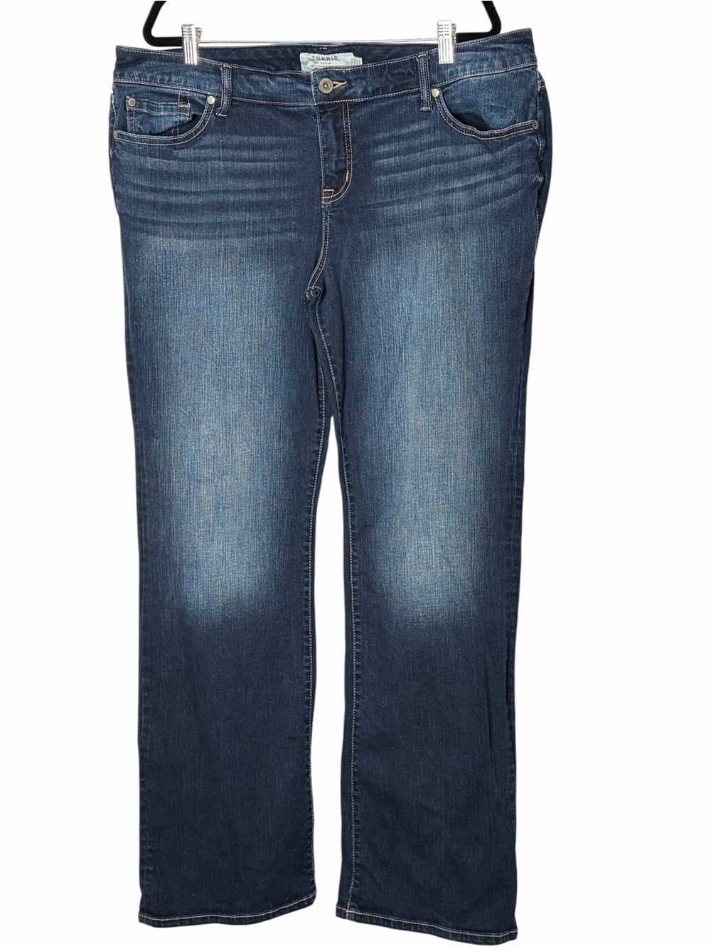 Torrid Women's Faded Dark Blue Boot Cut Jeans 20T